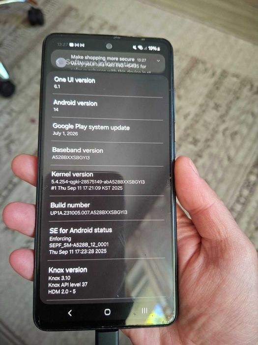 Telefon Samsung A52 5G, 128 GB, 6 GB RAM, în stare foarte bună