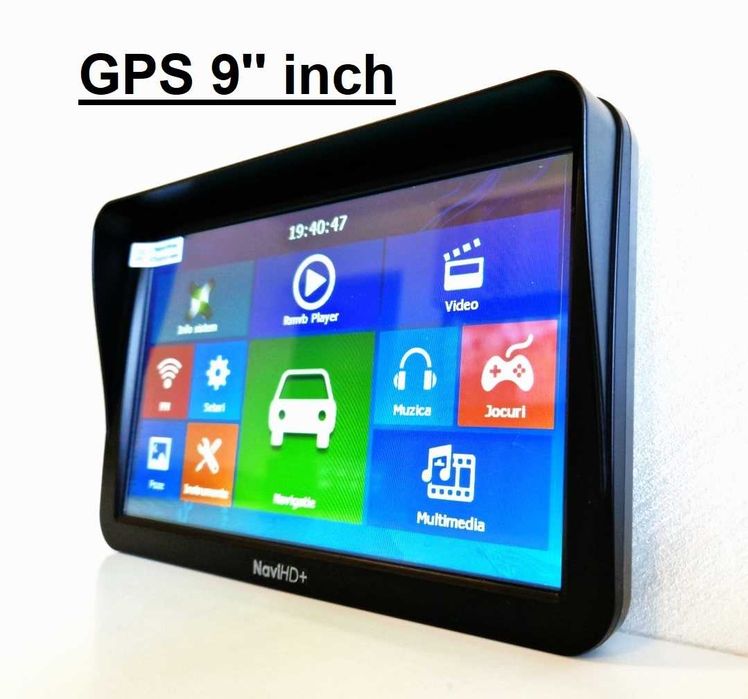 GPS NaviHD PRO - 9"inch. Actualizat pt.Truck,TIR,Camion,Auto. Garantie
