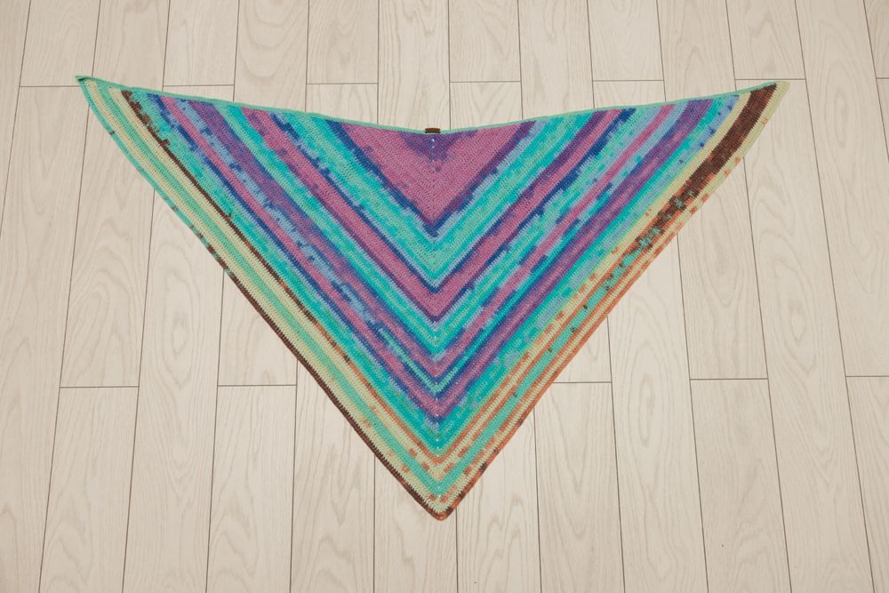 Șal croșetat handmade