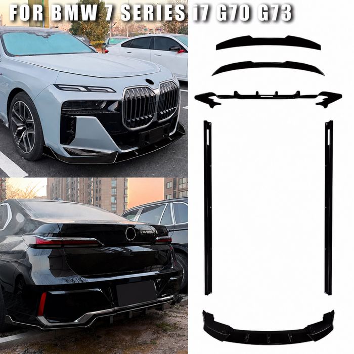 Lip Prelungire Bara Fata Praguri Difuzor Bara Spate BMW G70 i7 Eleron Portbagaj Luneta