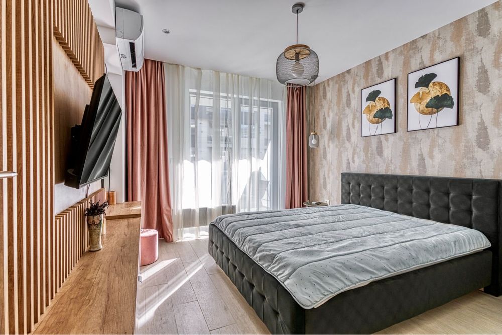 Temporary rent sea view first line sunny beautiful Apartment 2 rooms, 60 mp, Mamaia Nord, Promenada