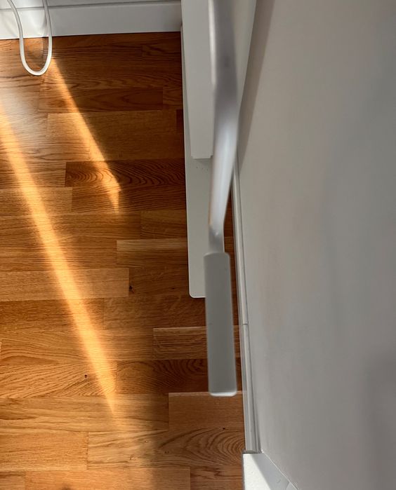 Birou Ikea cu înălţime reglabilă, alb, 120x70 cm