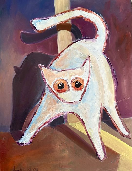 Картины маслом коты