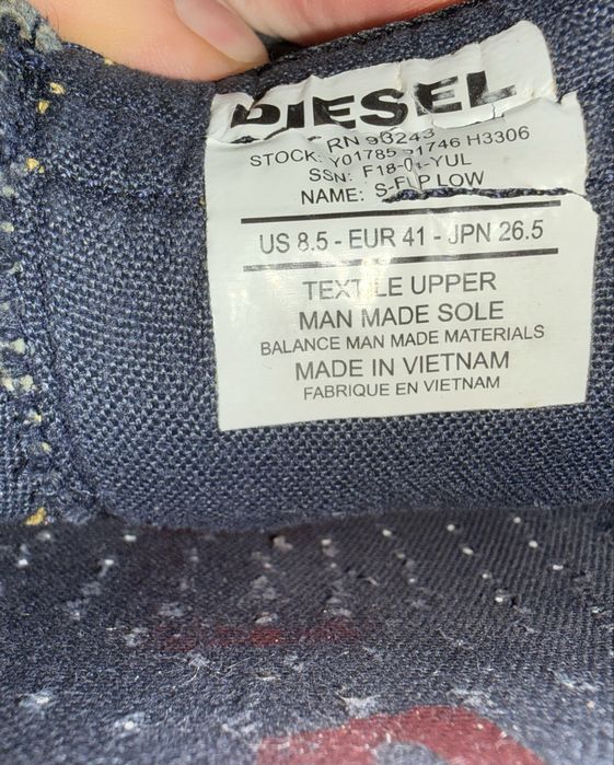 DIESEL sneakers barbati marimea 41 si 26,5 cm