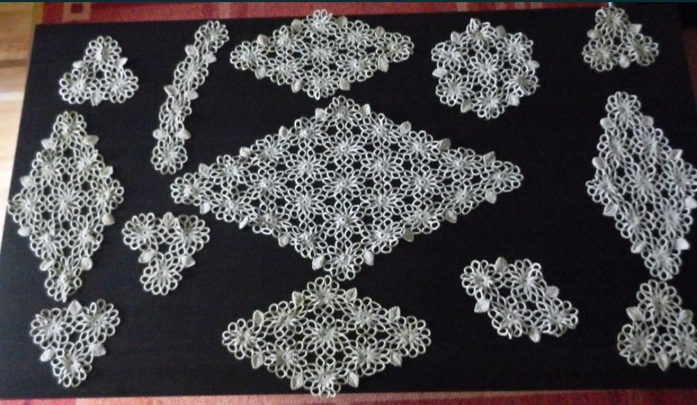 Set Macrame cu fata de masa crosetat manual