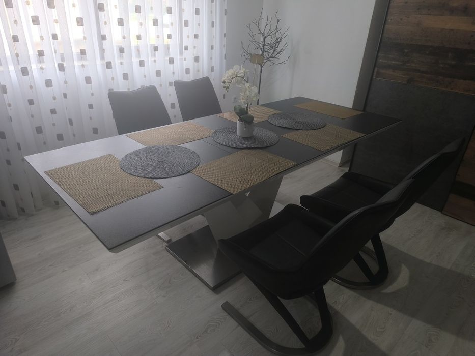 Masa extensibila Gama Luxury 90*76*160/180 lxhxL +scaune