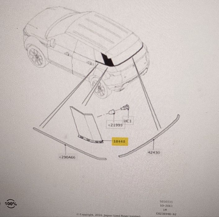 Ornament stalp D Range Rover Evoque