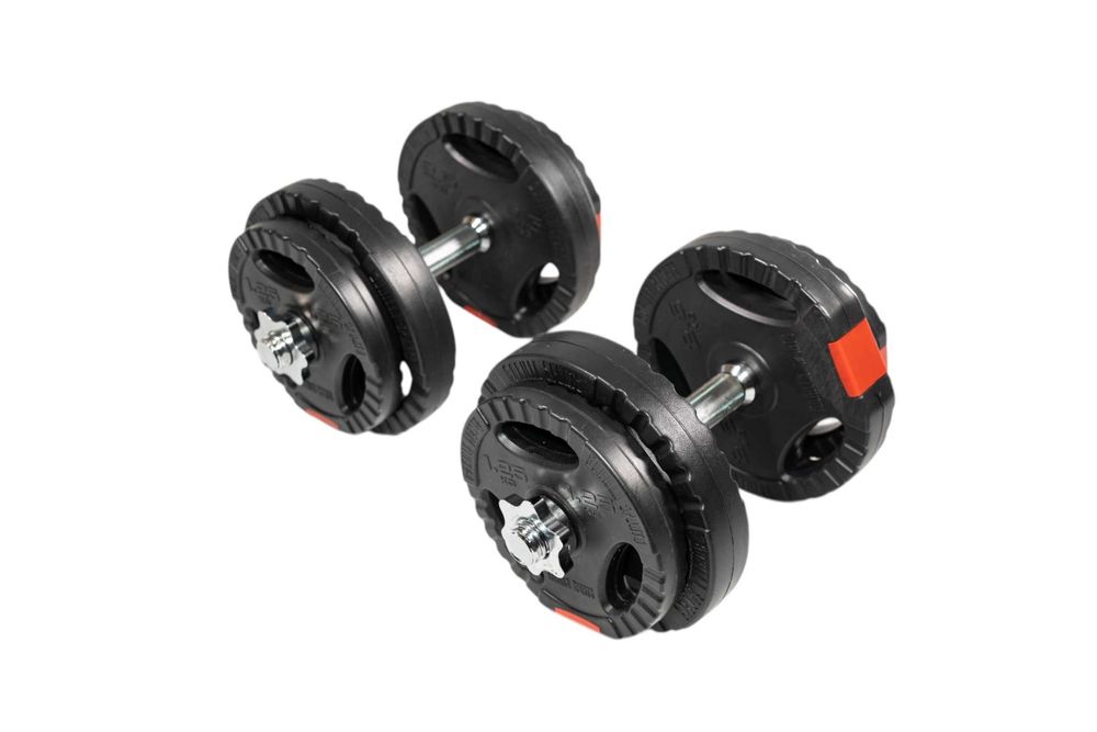 Set gantere reglabile din ciment cu grip de 20 KG