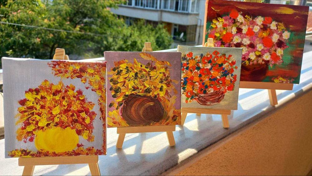 Мини картина +мини статив за общо 10лв