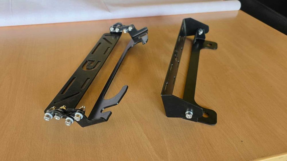 Suport numar inmatriculare RABATABIL - fanta de aluminiu troliu 2mm
