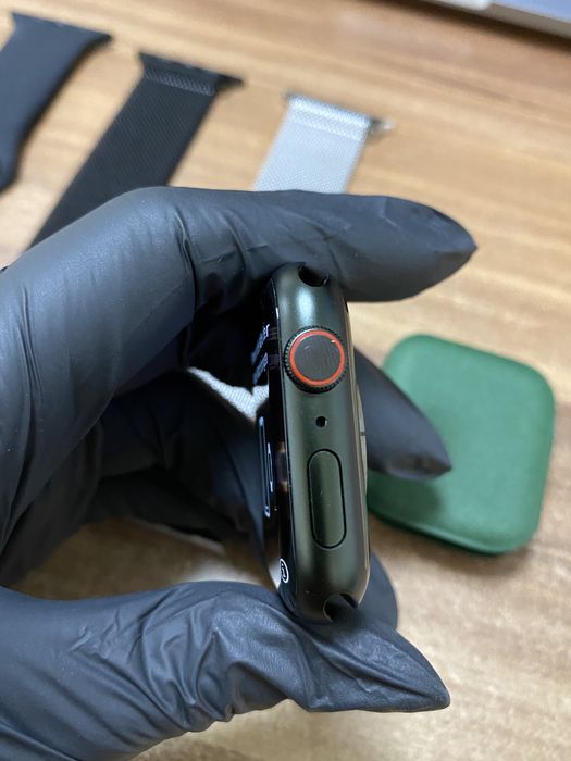 Apple Watch Seria 7 / 45 mm / GPS + cellular / Green / Nou |