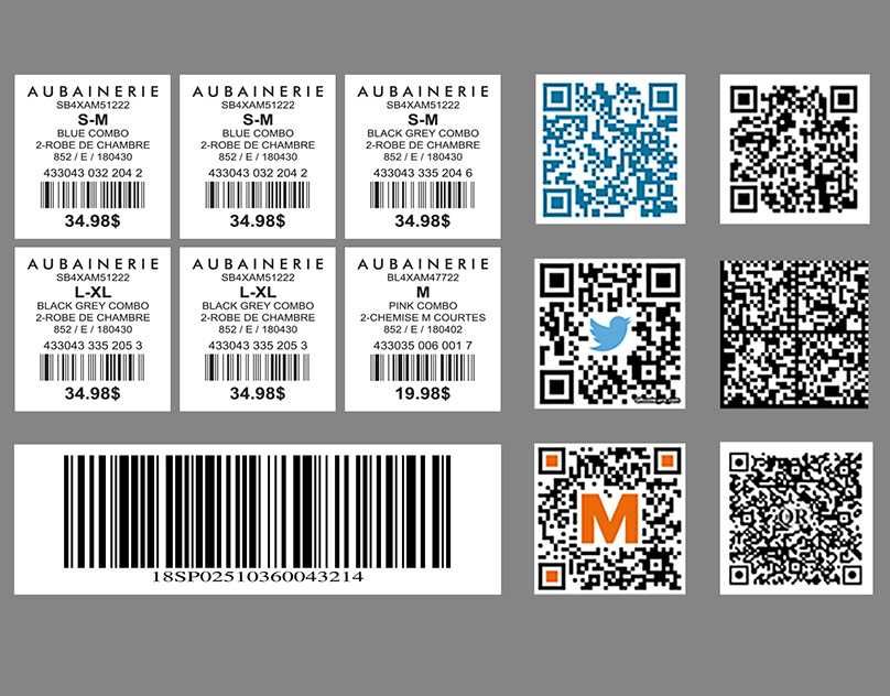 Ацкия Скретч Баркод Дата Матрикс Data Martix QR Штрих код Самоклейка