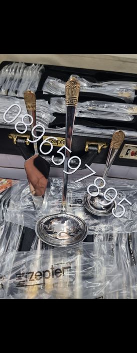 НОВ ! 72 части Цептер Zepter комплект сервиз набор прибори хранене cep