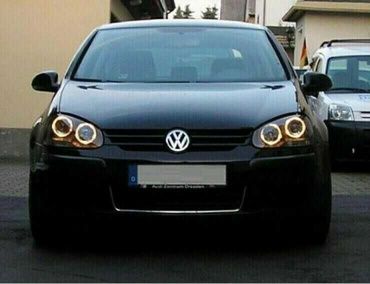 Фарове Голф 5 Тунинг Ейнджъл VW GOLF 5 Angle eyes ДЕПО Нови Опушени с ...