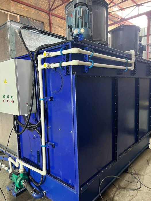 Покрасочная камера с водяной
завесой