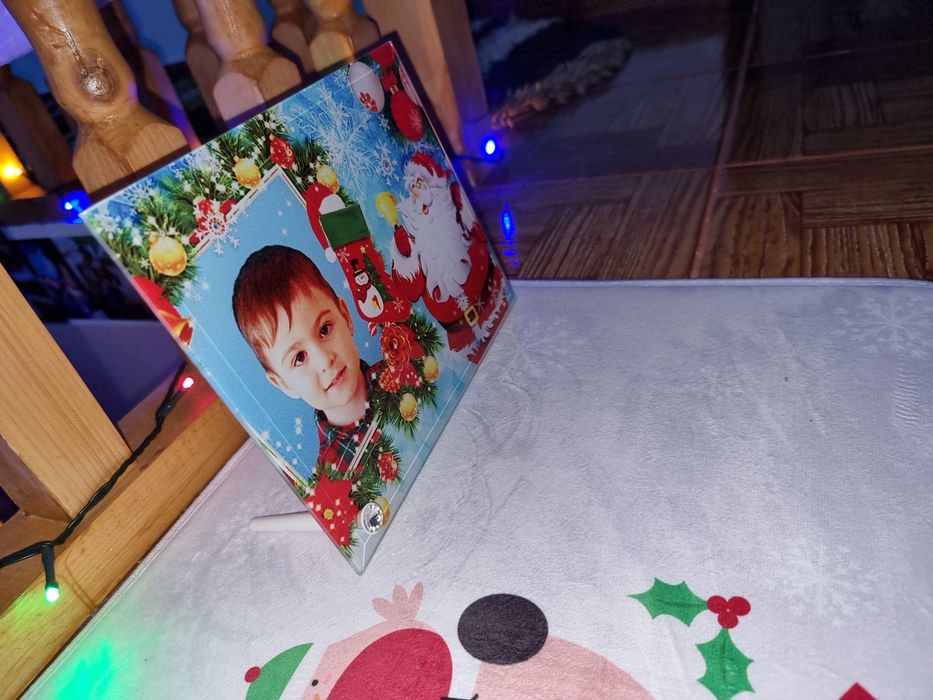 Ramă sticlă dreptunghiulara Crăciun