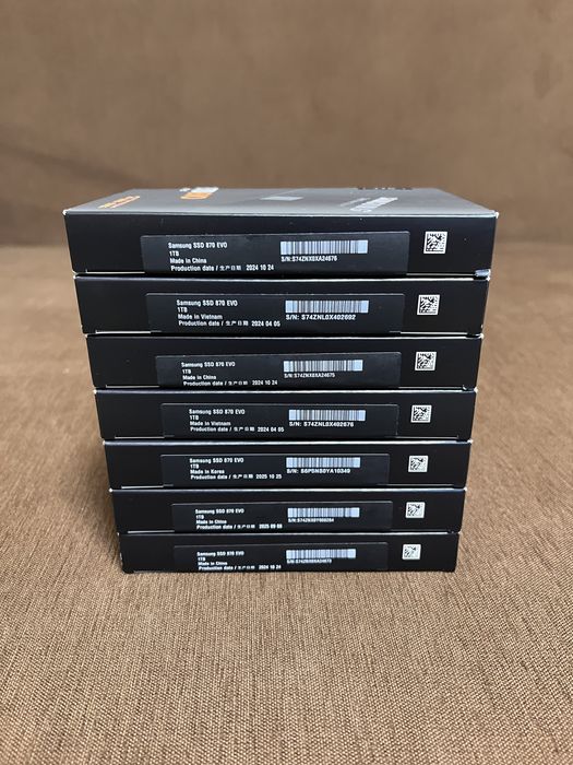 Новые SSD диски Samsung 870 EVO 1Tb