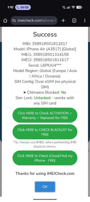 iPhone 17 Air sigilat