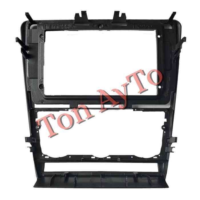 Адаптерна Рамка 10" инча Шкода Октавия 2 А5 Skoda Octavia 2 A5 2008 - 2013 Андроид Android 2 дин 2 din Черна