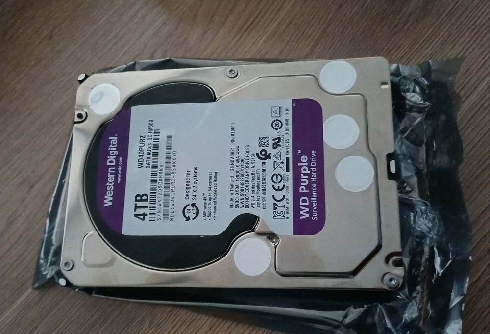 WD purple Жесткий диск на 4ТБ