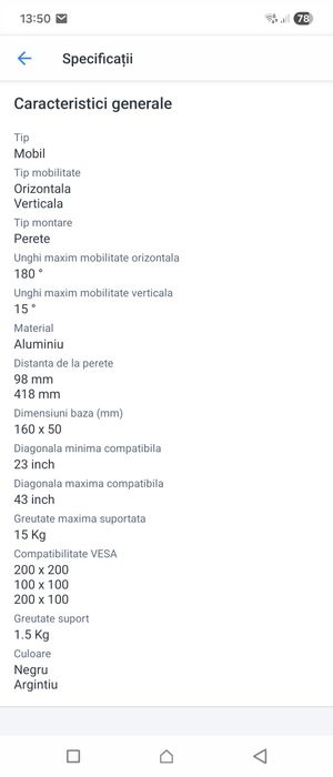 Suport televizor mobil