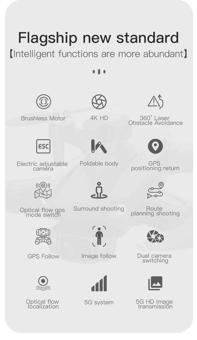 Квадрокоптер L900 SE MAX 4K, лазерен сензор, 3 батерии + кейс