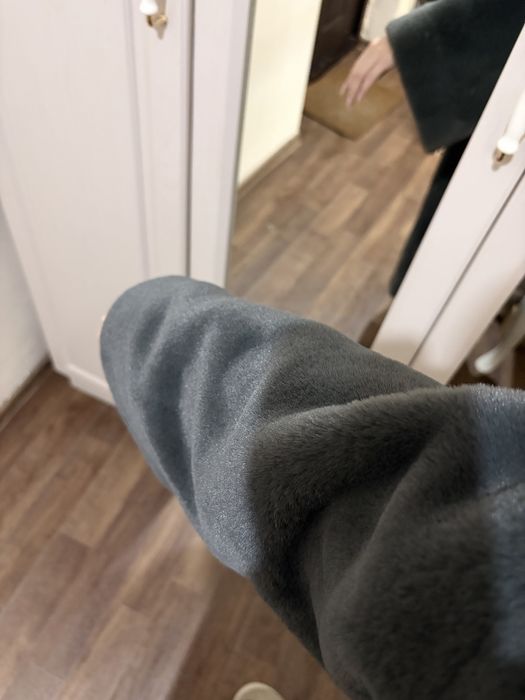 Эко шуба длинный