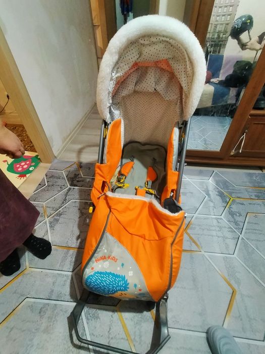 Санки детские на колёсиках