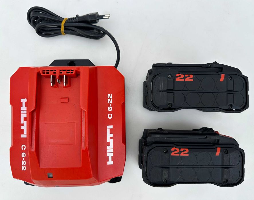 Hilti AG 6D-22 - Безчетков ъглошлайф с SensTech 2x22V 5.10Ah Nuron перфектен!