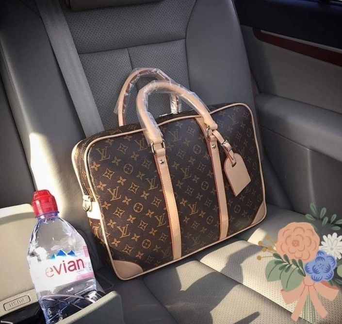 Genti LV laptop,model unisex, curea reglabila,saculet, etichetă