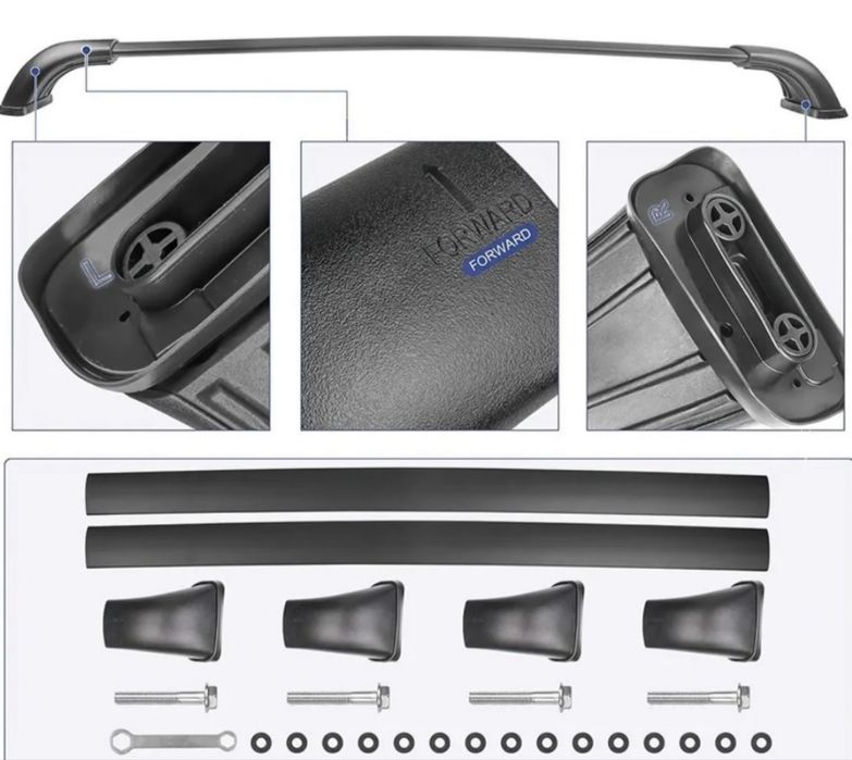 Поперечные рейлинги Toyota Highlander 14-19