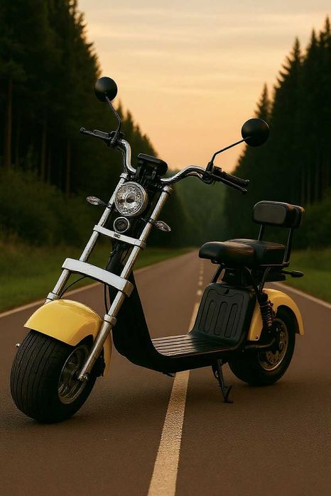 Scuter electric/Scooter Harley red flame