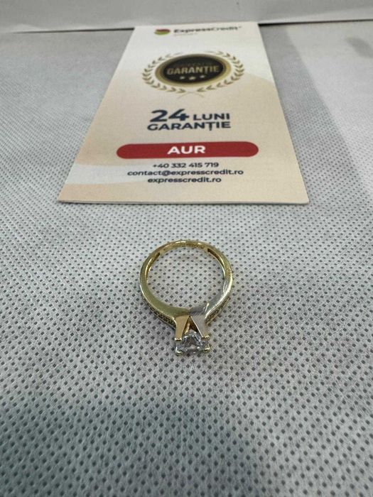 (Ag41) Inel aur, 14K B5812.1 - Certificat de garanție!