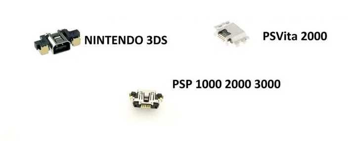NOU Mufa Port Alimentare Usb PSP PSV Nintendo 3DS