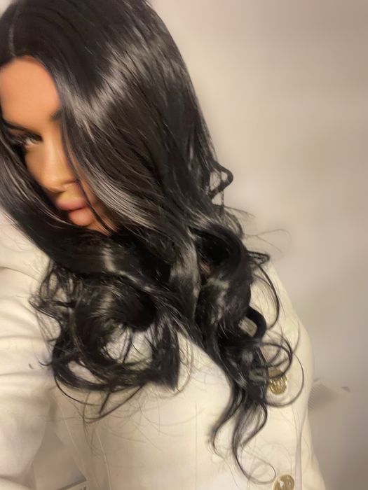 Peruca bruneta onduata