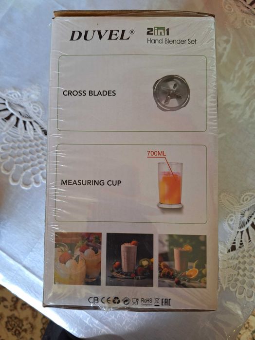 Новый погружной блендер duvel  1200W из нержавейке качественный