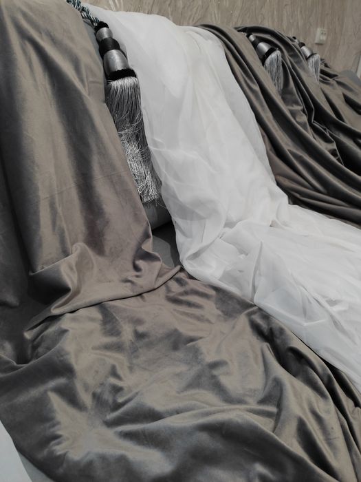 Шторы, тюль на 2 окна