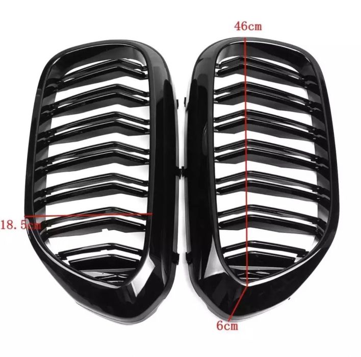 Set grila dubla active nari duble Negru Lucios Bmw Seria 5 G30 G31 G38