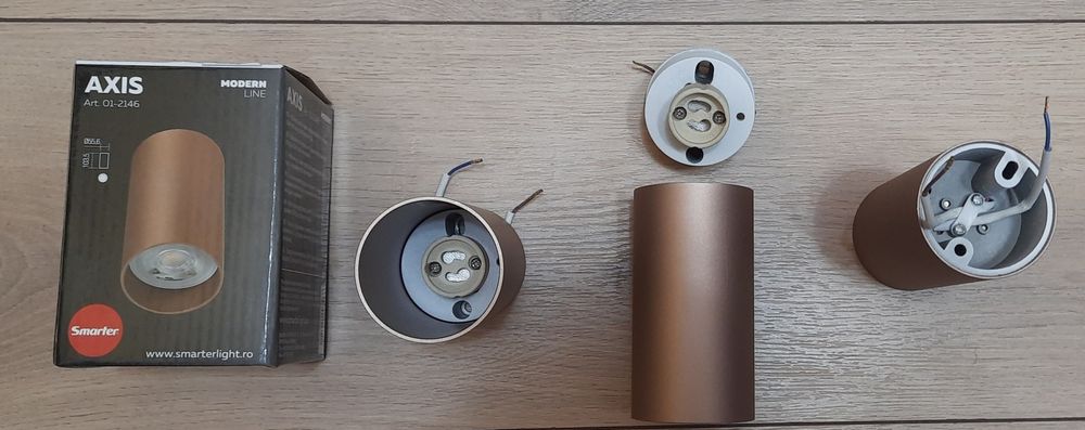 Spot aparent Axis pentru interior H10.35cm,cupru mat,GU10,230V,max 35w