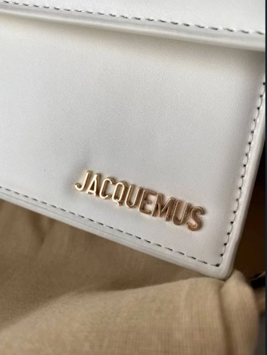 Geantă JACQUEMUS Le Chiquito Noeud albă