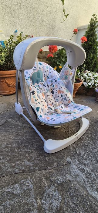 Бебешки шезлонг 2 в 1 Fisher Price - Тропическа гора