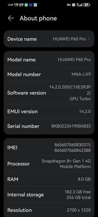 Huawei P60 pro ideal