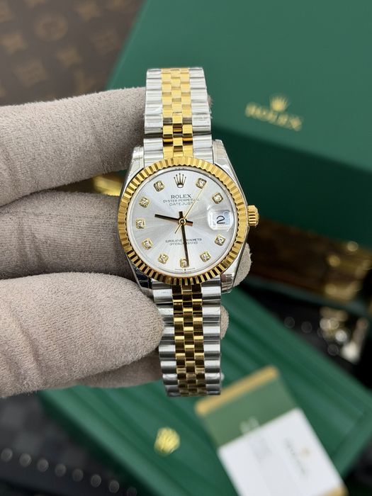 Rolex Date-Just Diamond 31 Yellow Gold