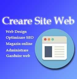 Creare siteuri de prezentare creare magazin online Google Ads Facebook