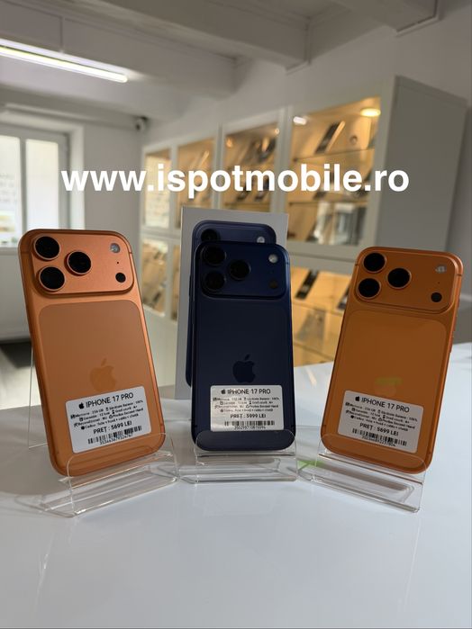  iPhone 17 Pro 256 si 512 gb ! Impecabile ! 2 Ani garantie + cadou
