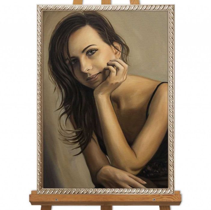 Cadoul ideal pentru cei dragi,pictura portret dupa poza