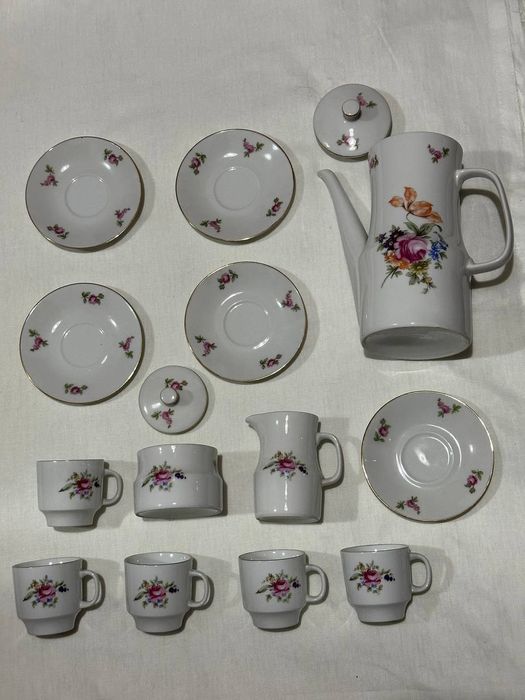 Набор кофейный на 5 персон. Чехословакия. 1980-х годов. Хорошее сост