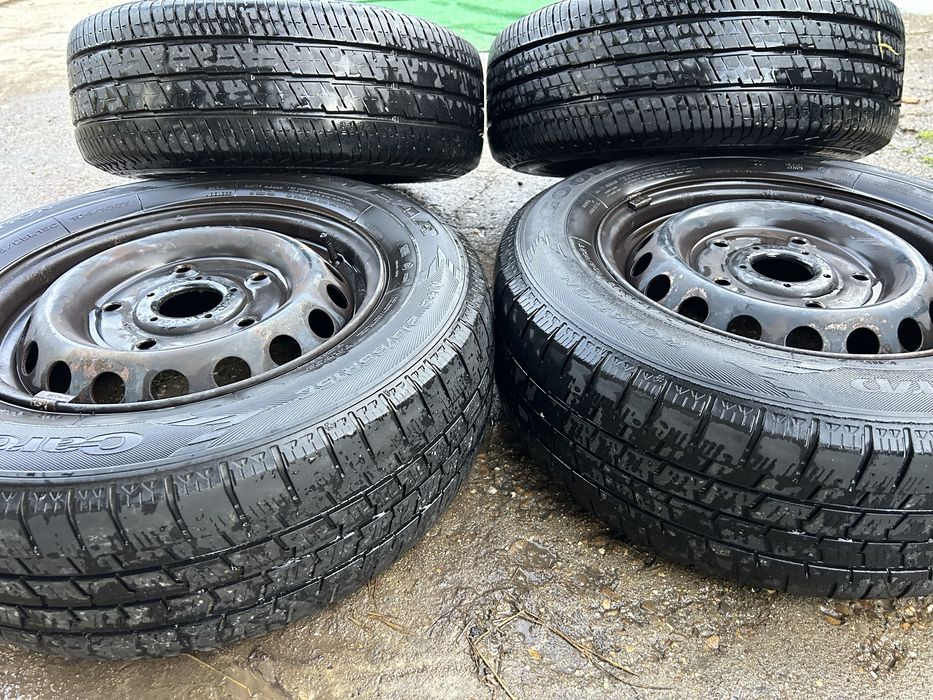 5x160 15 6,5j ET 44 оргинални за fort tranzit със летни гуми