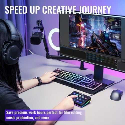 Нова клавиатура Контролер за стрийминг и игри – 15 макро клавиша