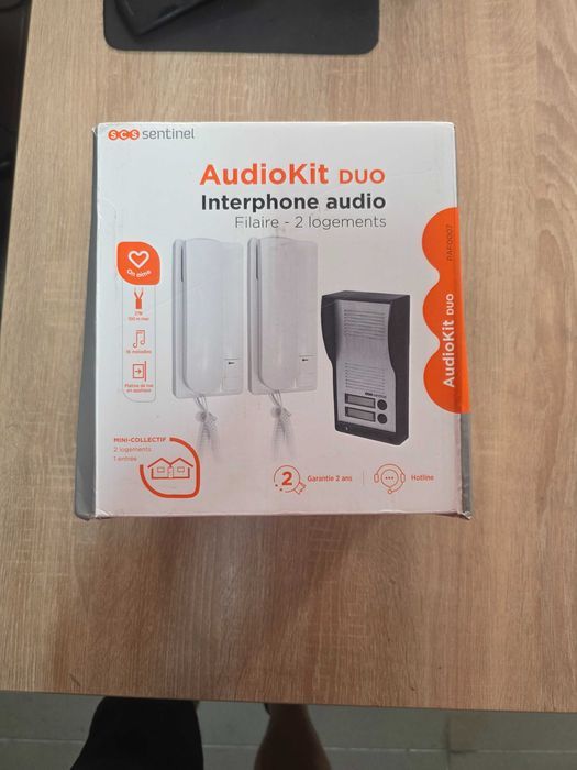 2 x SCS Sentinel, PAF0007, Interfon audio cu fir cu 2 receptoare de interior